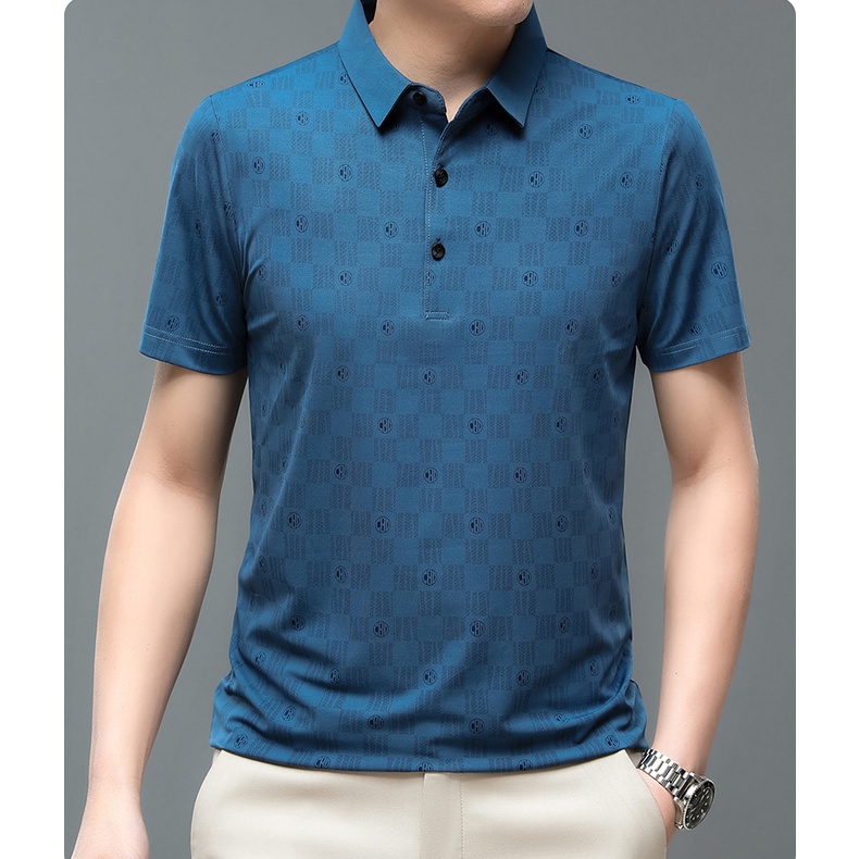 Áo Thun Tay Ngắn Dáng Rộng Họa Tiết Chấm Bi Phong Cách Hàn Quốc Thời Trang Cho Nam