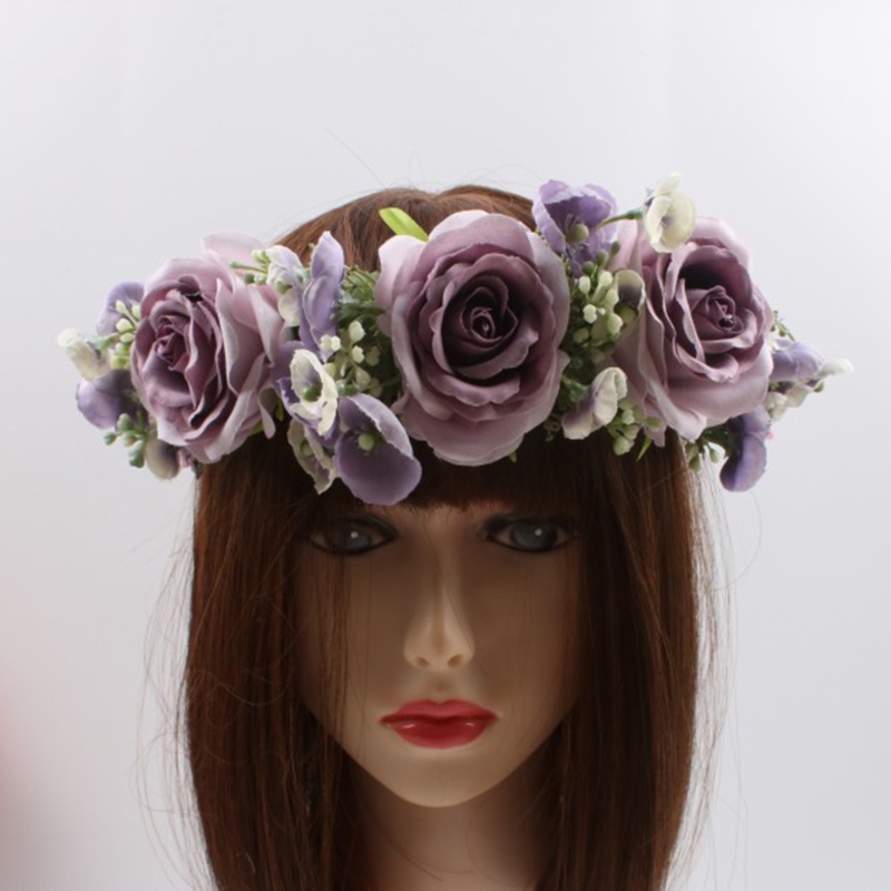 Vòng Hoa Đội Đầu Phong Cách Boho Dành Cho Cô Dâu