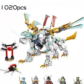 Mô hình đồ chơi giáo dục lắp ráp ninjago băng long huyền thoại của zane zane’s ice dragon creature