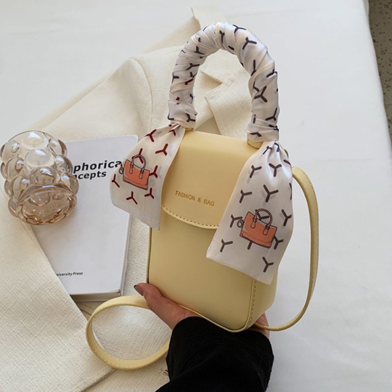 Túi Đeo Chéo Vai Bằng Lụa Thời Trang Đơn Giản Dễ Phối Đồ Cho Nữ