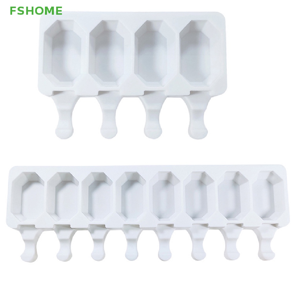 Khuôn Silicon Làm Kem Que 4 / 8 Lỗ Mới