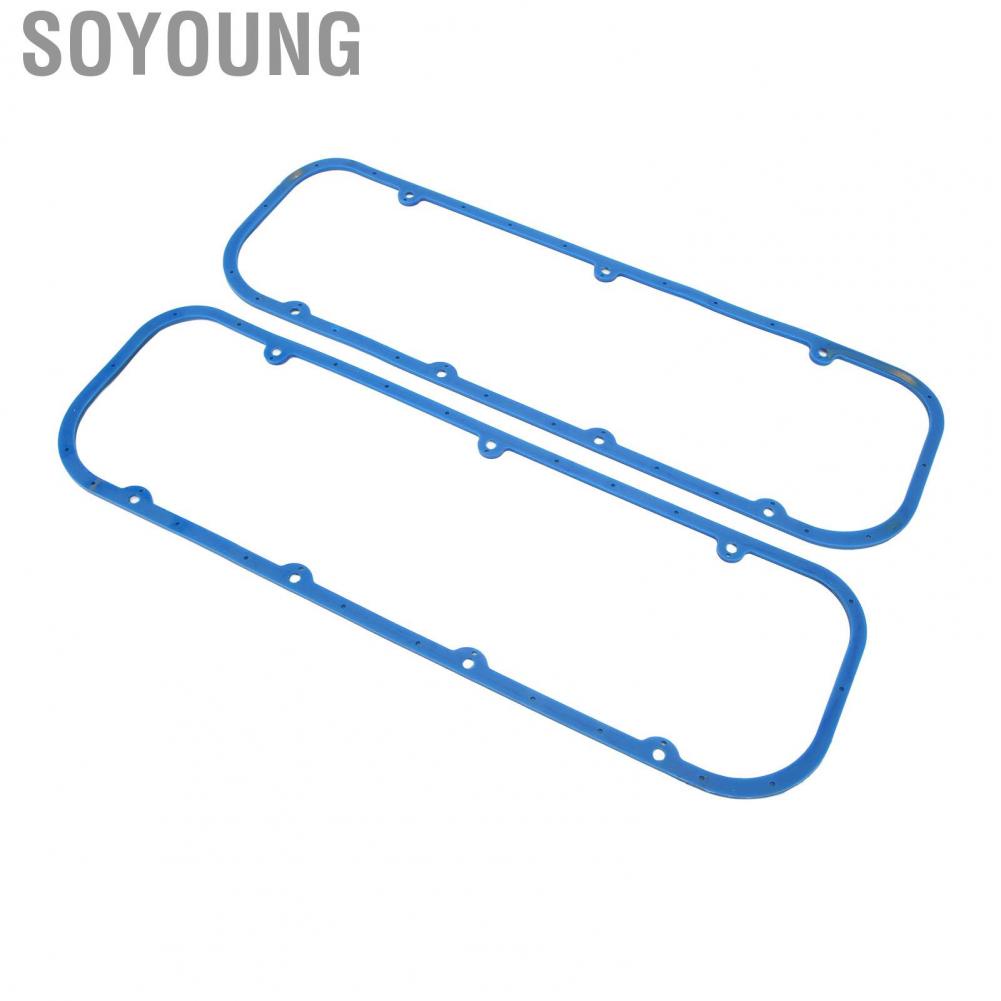 Soyoung Engine Gasket  Easy To Install Reusable Rubber Wearproof Valve Cover for BBC Big Block 396 427 454 502