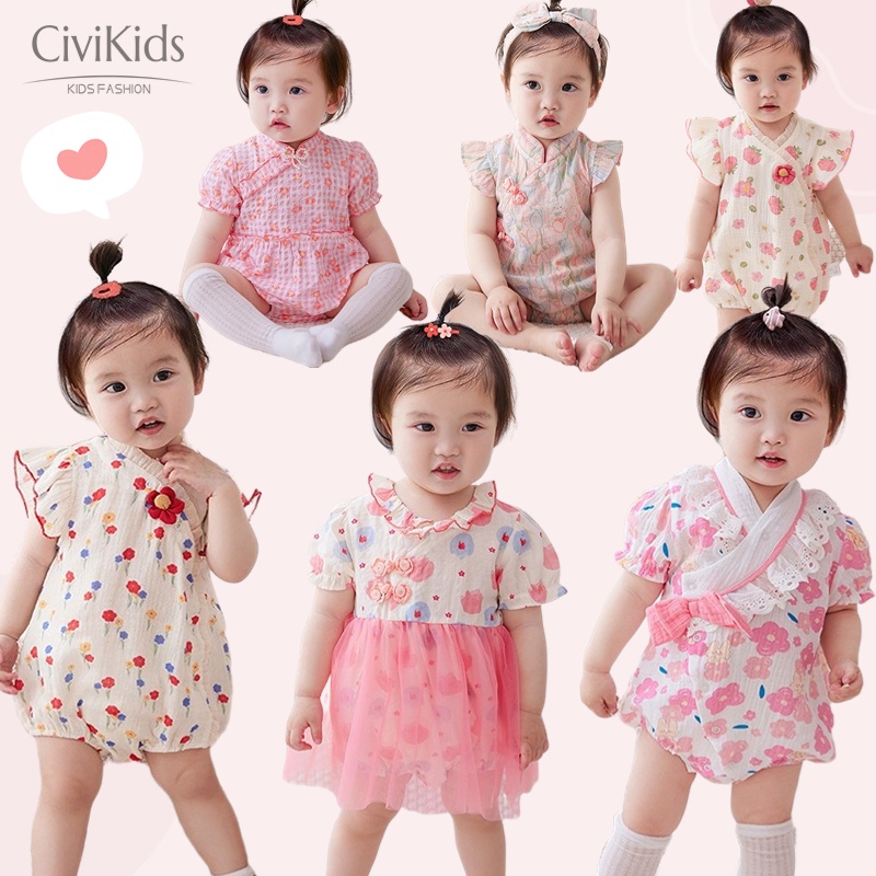 Áo Liền Quần Bằng Cotton Mềm Mại Không Tay Thêu Ren Hoa Dành Cho Bé Gái 0-3 Y 2746
