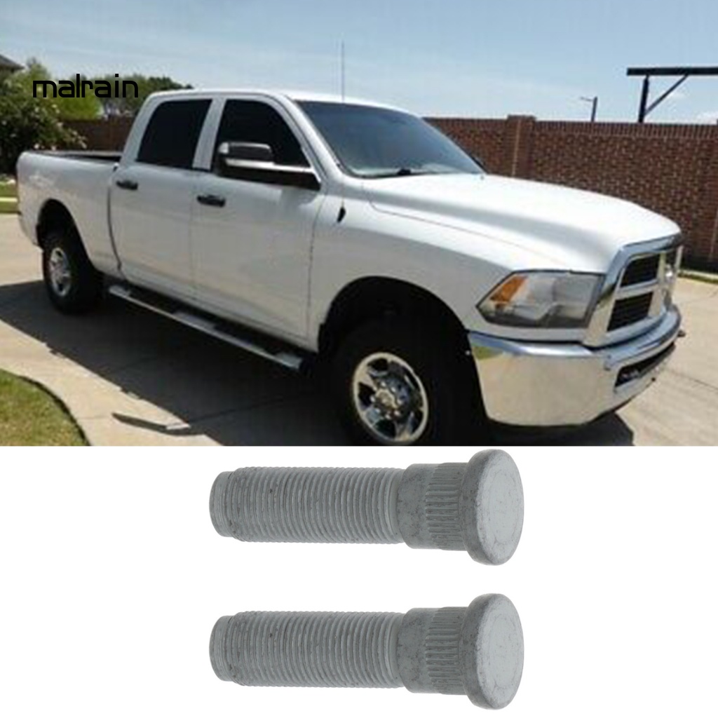 Set 2 Đinh Tán Bánh Xe Màu Xám Chuyên Dụng 06509866Bộ Phụ Kiện Trục Bánh Xe Trước / Sau Cho Dodge Ram 2500 3500 2012-2018
