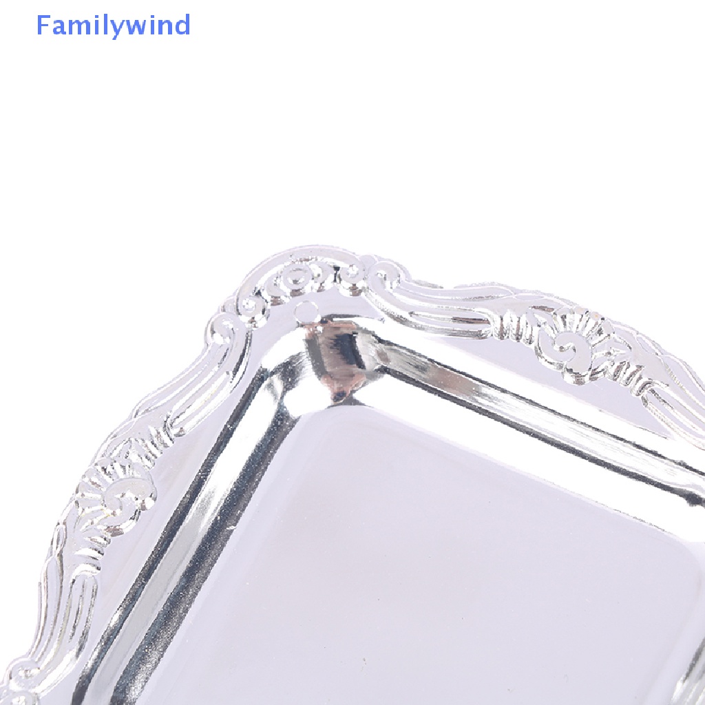 Set 2 Khay Trà Mini Bằng Nhựa Trang Trí Nhà Búp Bê