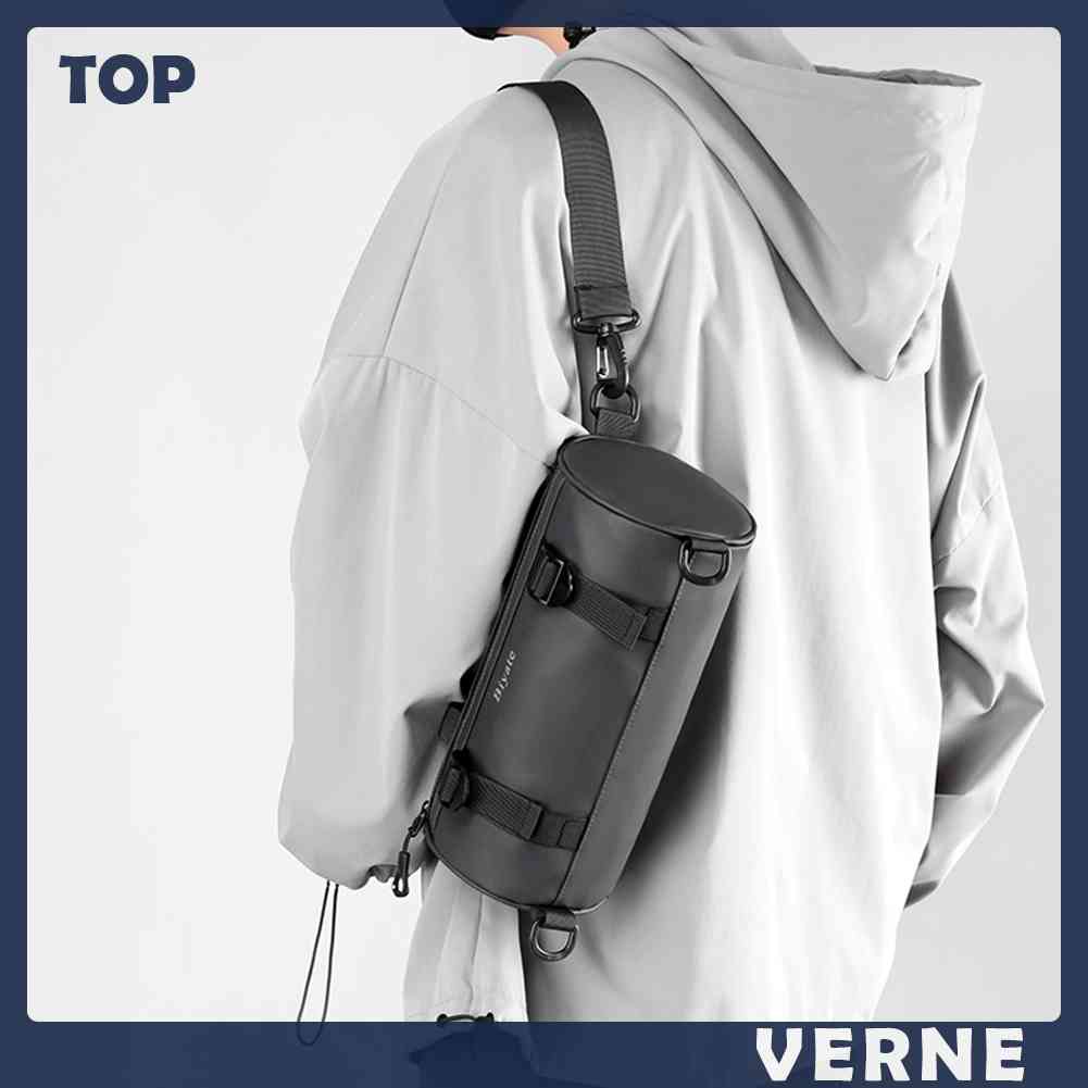 Túi Đeo Chéo Hình Trụ Cỡ Lớn Chất Liệu Nylon Thời Trang Cho Nữ