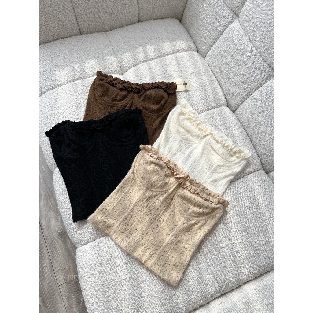 Áo ống ren cúp bèo