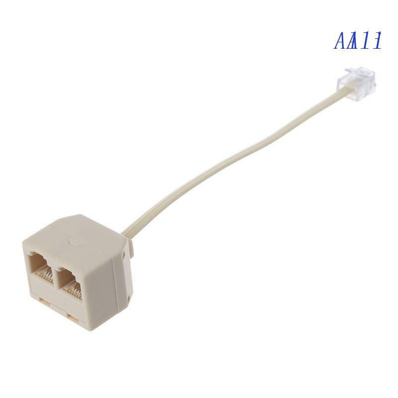 Đầu Chia Jack 1 Sang 2 Cổng 6P4C RJ11 Cho Điện Thoại