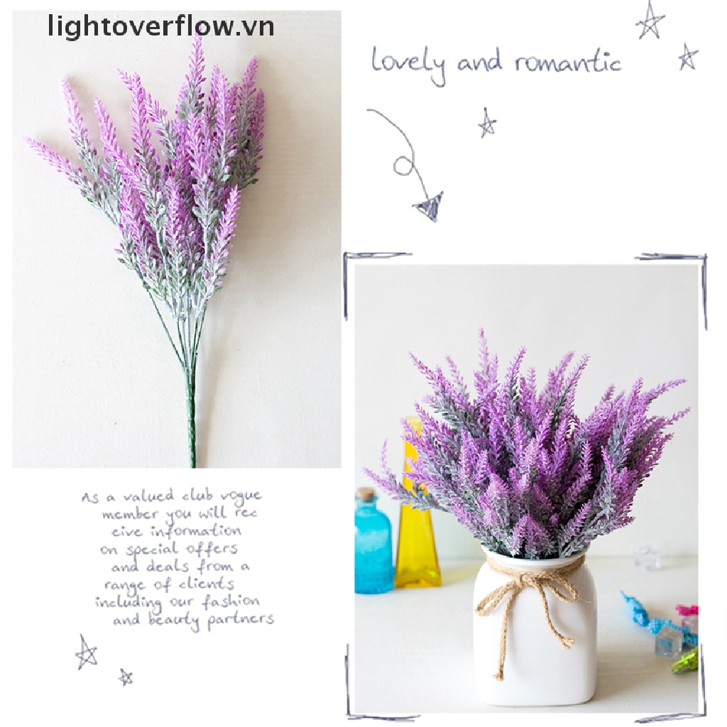 1 Bình Hoa Oải Hương Nhân Tạo Lãng Mạn Dùng Trang Trí Tiệc Cưới