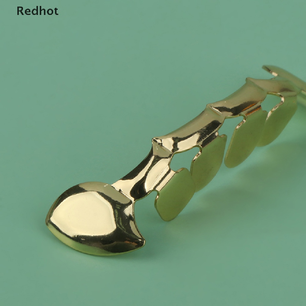 &lt; Redhot &gt; Mặt Trên Và Dưới Mạ Vàng Đồng Hình Răng Ma Cà Rồng Dracula Fangs