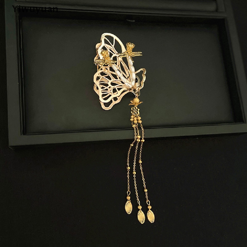 < Yiwuyuan > Kẹp Tóc Phối Tua Rua Phong Cách Trung Hoa