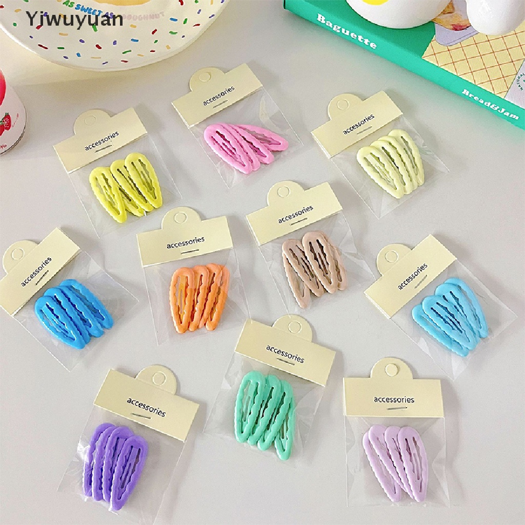 Bộ 4 Kẹp Tóc Hình Giọt Nước Dễ Thương Cho Bé Gái