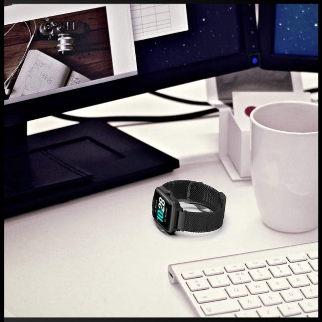 Dây Đeo Thay Thế 19mm Bằng Thép Không Gỉ Dạng Lưới Có Khóa Dễ Điều Chỉnh Cho Đồng Hồ Zevaret