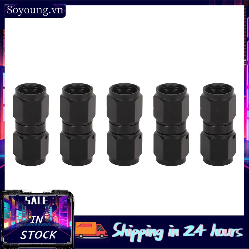 Soyoung Fuel Fitting Adapter  High Strength 5PCS Anti Rust Straight Swivel Coupler Stable Performance for Line