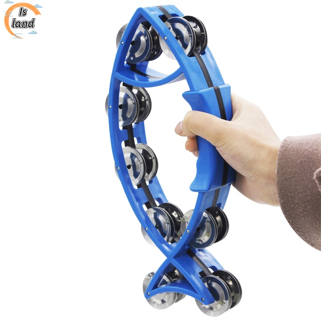 [IS] Trống Lục Lạc Cầm Tay Hình Cá Nhiều Màu Sắc Giáo Dục Sớm Cho Bé