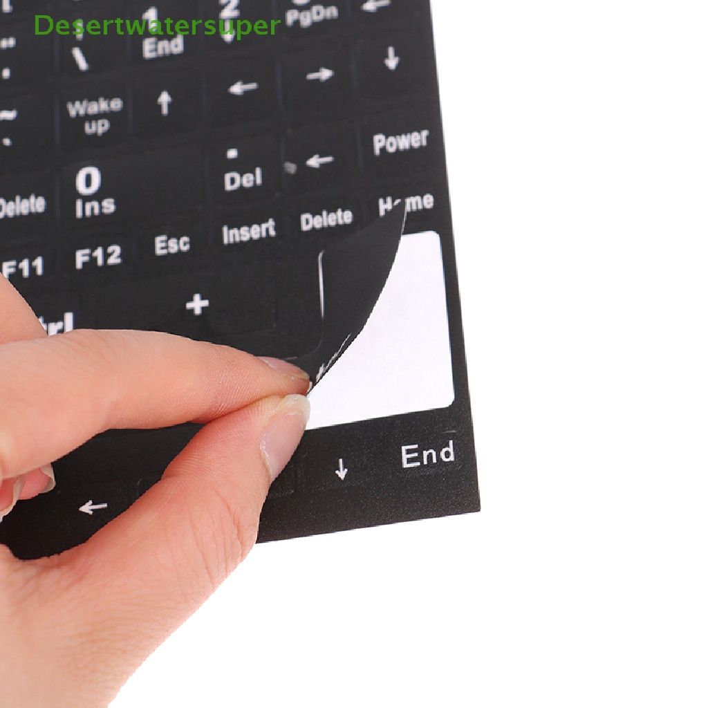 Miếng Dán Bàn Phím Máy Tính Trong Suốt In Chữ Tiếng Anh DSVN