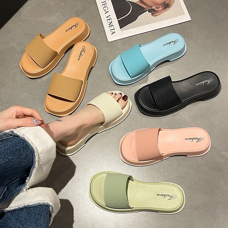 Dép Đế Mềm Dày Tăng Chiều Cao Thời Trang Mùa Hè AA6285