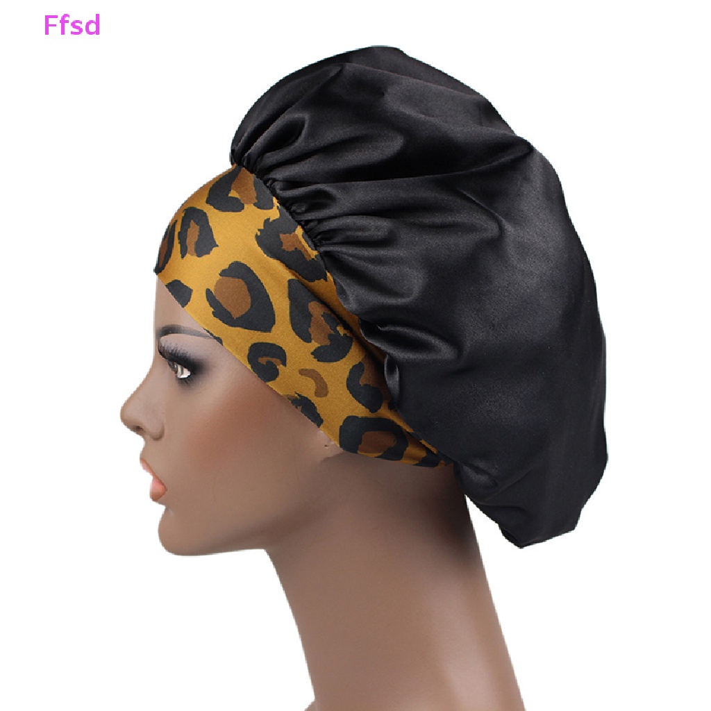 {Ffsd} Mũ Trùm Đầu Ngủ Hai Lớp Bằng Lụa Sa Thạch Có Thể Điều Chỉnh * Bán Chạy