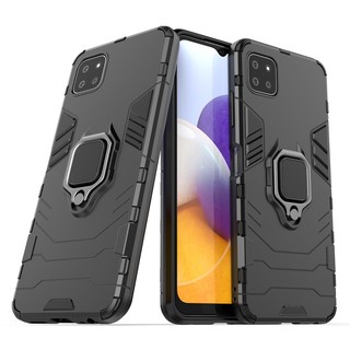 Ốp điện thoại kiểu giáp kèm giá đỡ nhẫn từ tính sang trọng cho samsung galaxy a22s galaxy a22 5g