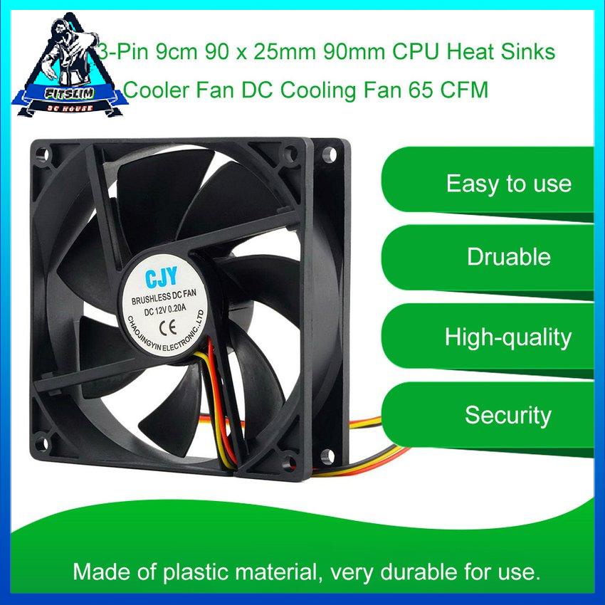 1Pc 12V 3 9Cm 90X25Mm 90Mm CPU Tản Nhiệt Quạt Dc Làm Mát 65 Cfm Chất Lượng Cao Nhanh Miễn Phí