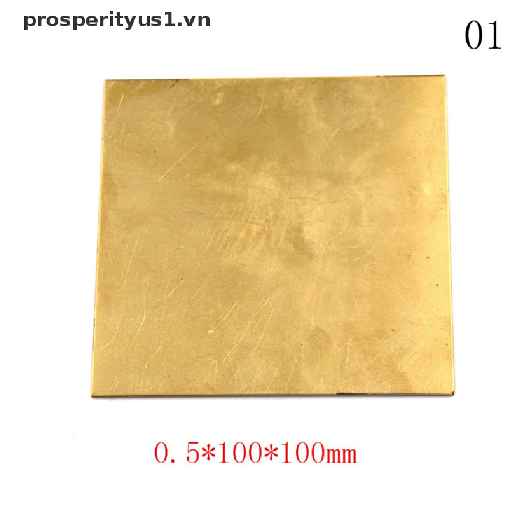 Tấm Lá Đồng 0.5mm / 0.8mm / 1mm / 2mm 100X100mm Chuyên Dụng