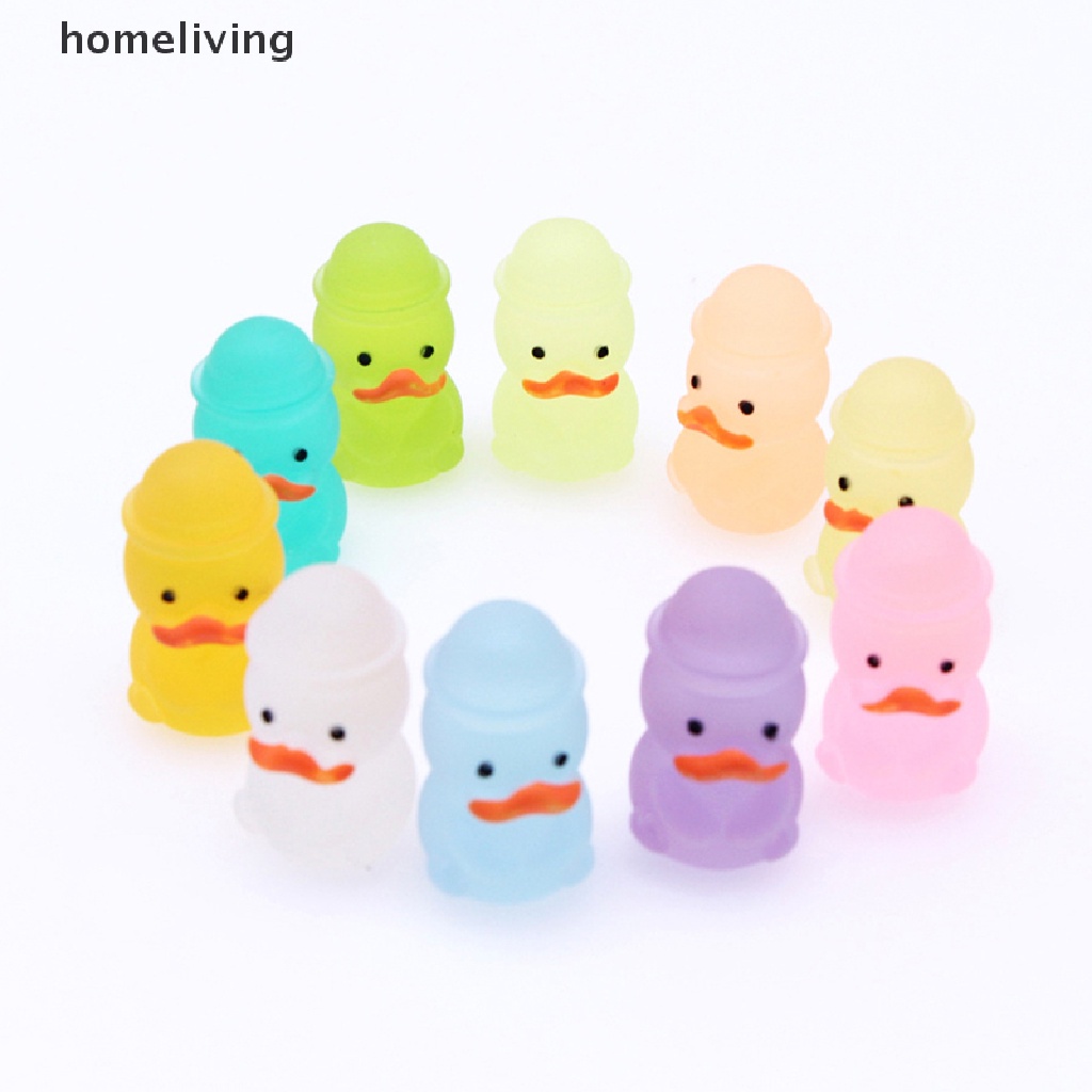 Chú Vịt Hoạt Hình Phát Sáng Trong Bóng Tối Nhiều Màu Sắc Ngẫu Nhiên Dùng Để Trang Trí