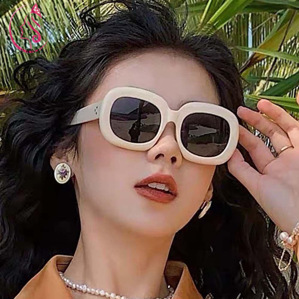 Kính Mát Gọng Oval Màu Đen In Họa Tiết Da Báo Phong Cách Hàn Quốc Sang Trọng Thời Trang Cho Nữ