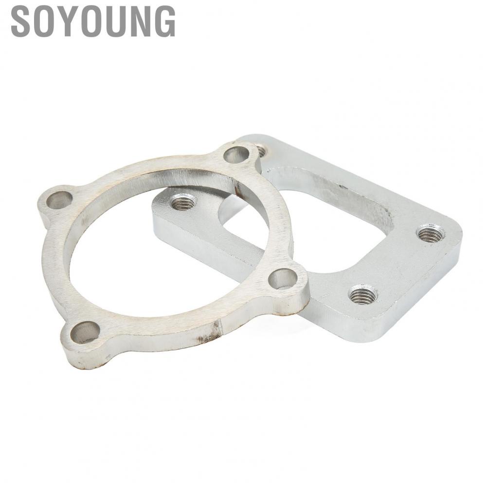 Soyoung Turbo Intake Flanges  High Hardness Strong Sealing Accuracy Downpipe Adapter Flange Temperature Resistant for Car