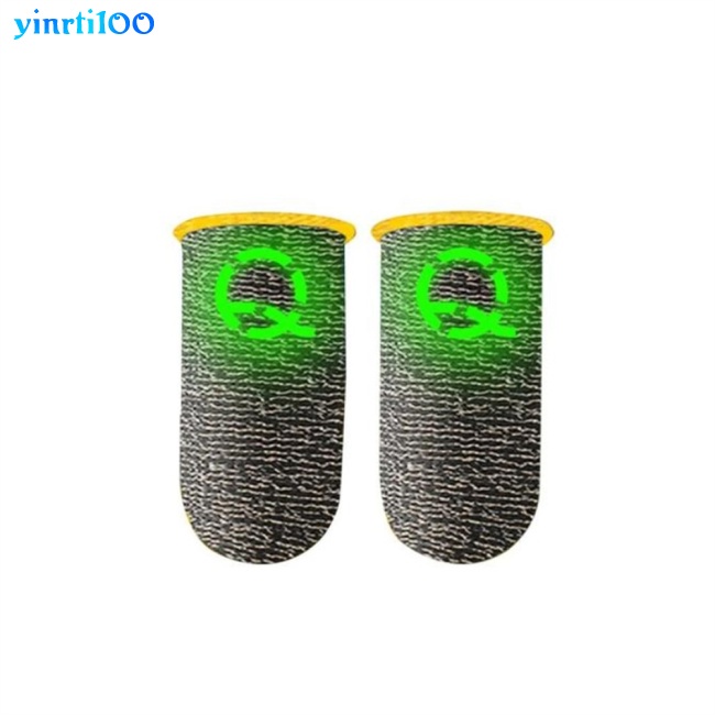 Vỏ Bọc Ngón Tay Chơi Game Yinrti Bằng Sợi Bạc Siêu Mỏng Thoáng Khí Phát Sáng Trong Đêm