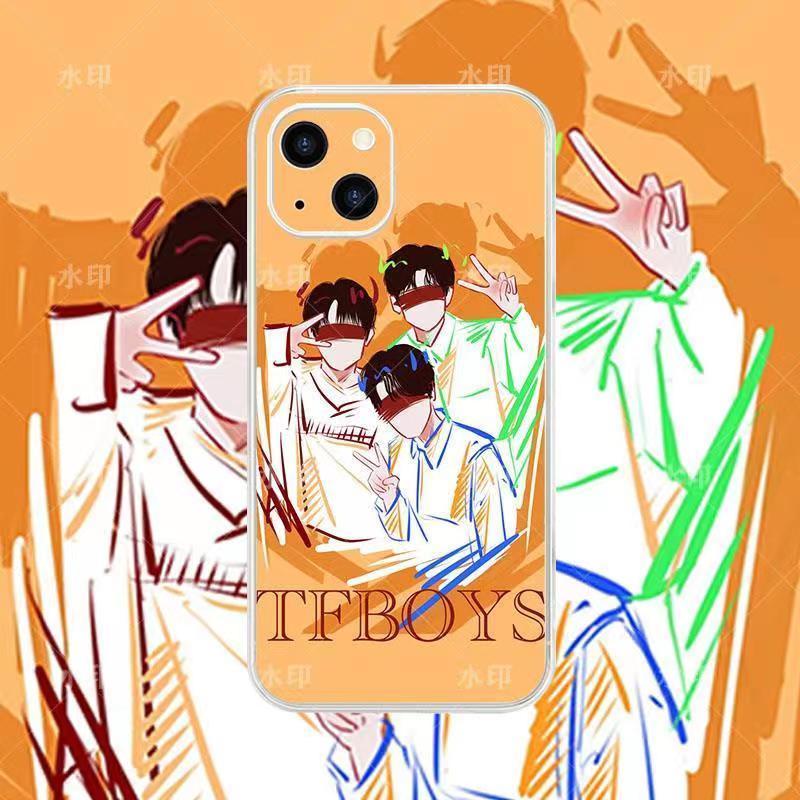 Ốp Điện Thoại Hình Nhóm Nhạc Tfboys Cho Apple 13pro Wang Junkai Wang Yuan Huawei OPPOR Yi Yang Qianxi vivo