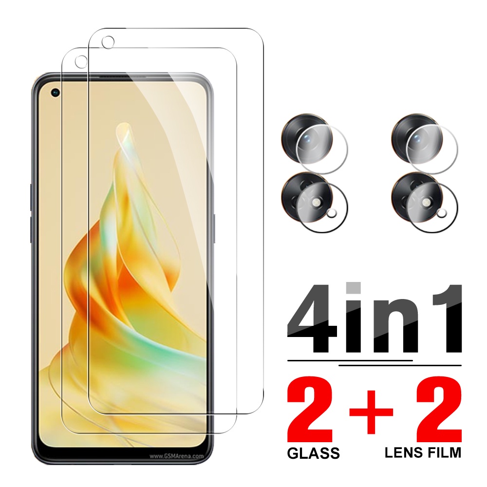 Ốp Điện Thoại Kính Cường Lực 4 Trong 1 Cho Oppo Reno8 T 4G Screen Orro Reno 8 T 8T T8 Reno8T 6.43inch
