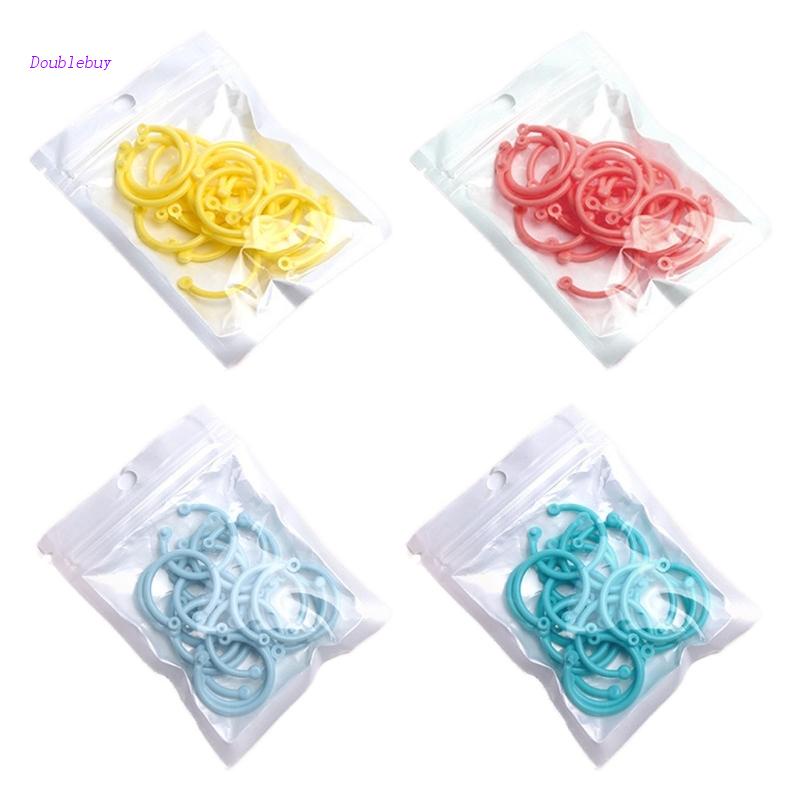 Set 10 / 15 / 30 Vòng Nhựa Nhiều Màu Sắc Dùng Để Trang Trí Sổ Tay