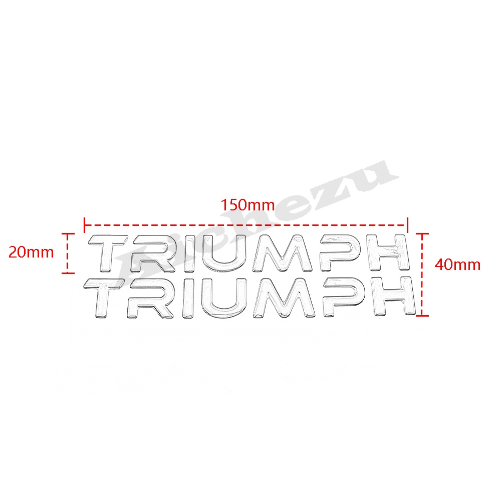Miếng Dán Logo Trang Trí Bình Xăng Xe Mô Tô Triumph Streetcar