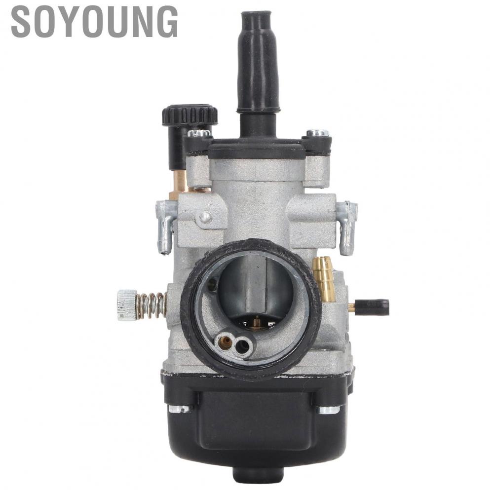Soyoung Motorcycle Carburetor  Smooth Operation 21mm High Precision Replacement Strength Strong Power for 2 Stroke Scooter 50‑110cc Motorbike