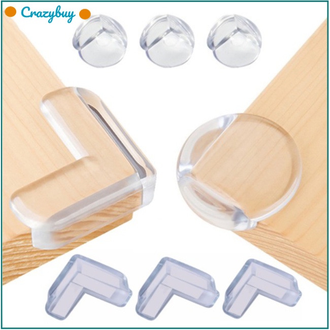 Cr Miếng Bọc Góc Bàn Bằng Pvc Mềm Trong Suốt Chống Va Chạm Bảo Vệ An Toàn Cho Bé