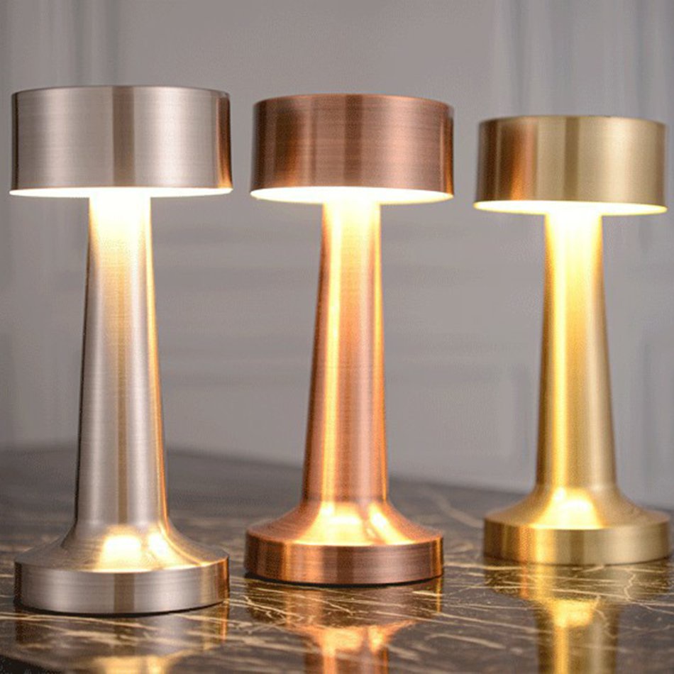 Night Light LED Bar Restaurant Touch Switch Flat Head Cordless Table Lamp sunnyfun