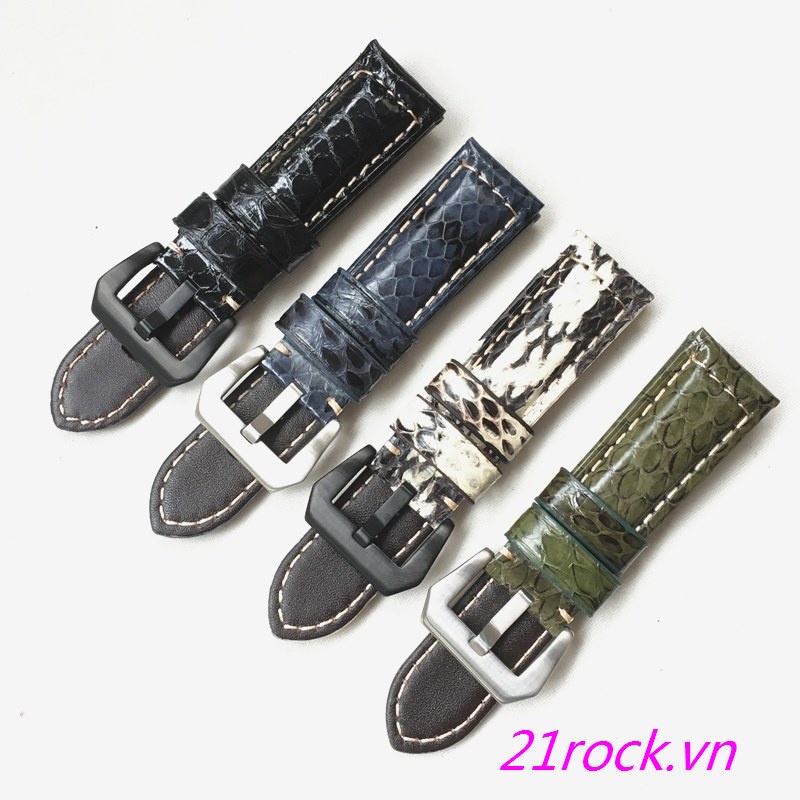 Dây Da Rắn Đeo Đồng 22mm 24mm Cho Panerai PAM441 PAM312