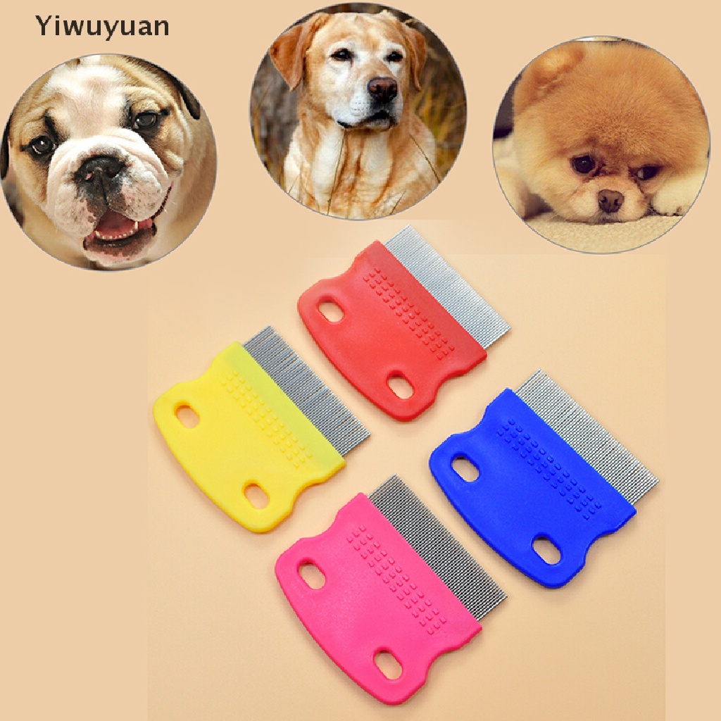< Yiwuyuan > Lược Chải Lông Chất Liệu Thép Không Gỉ Loại Bỏ Rận Cho Thú Cưng