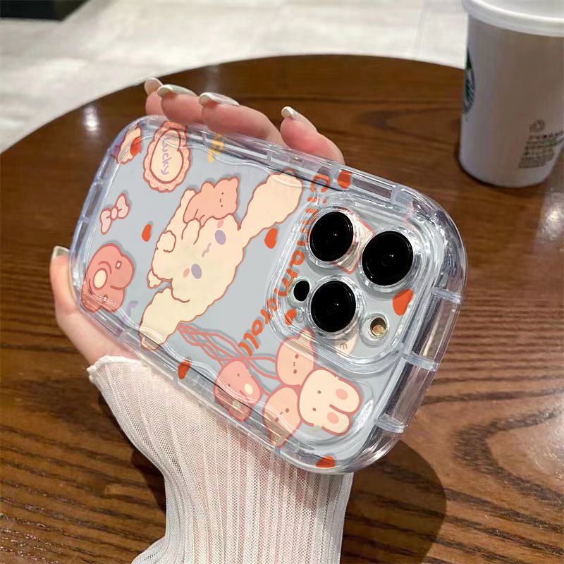 ✅Ốp Điện Thoại Dẻo Trong Suốt Họa Tiết Chú Chó Cinnamon Chống Sốc Cho iPhone14promax71311 xr 12 / 8p xs