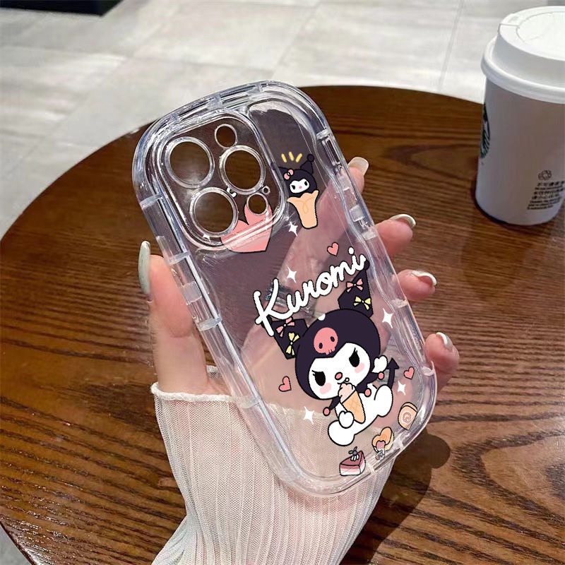 ✅Ốp Điện Thoại Mềm Trong Suốt Họa Tiết Que Kem Kuromi Cho Iphone 11 / xr 7 promax13 / 8p 14 12 xs J0VG