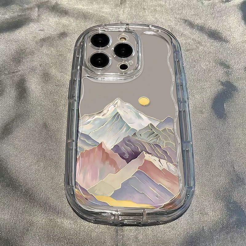 ✅Ốp Điện Thoại Mềm Trong Suốt Chống Sốc Hình Ngọn Núi Cho Apple Iphone 12iphone14 7 xr / 8p / promax13 11xs MJ7G