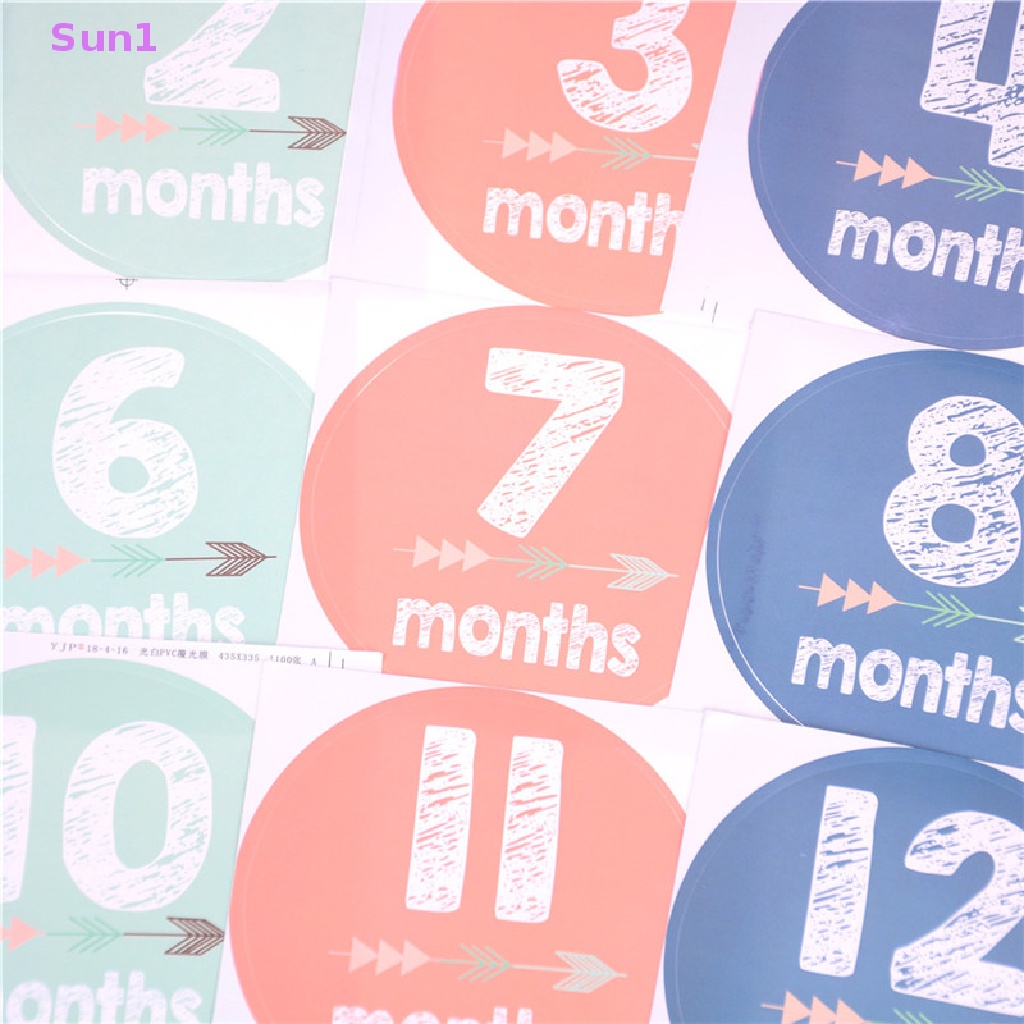 Set 12 Miếng Dán Chống Nắng DIY Cho Bé Từ 1-12 Tháng Tuổi Khi Tắm