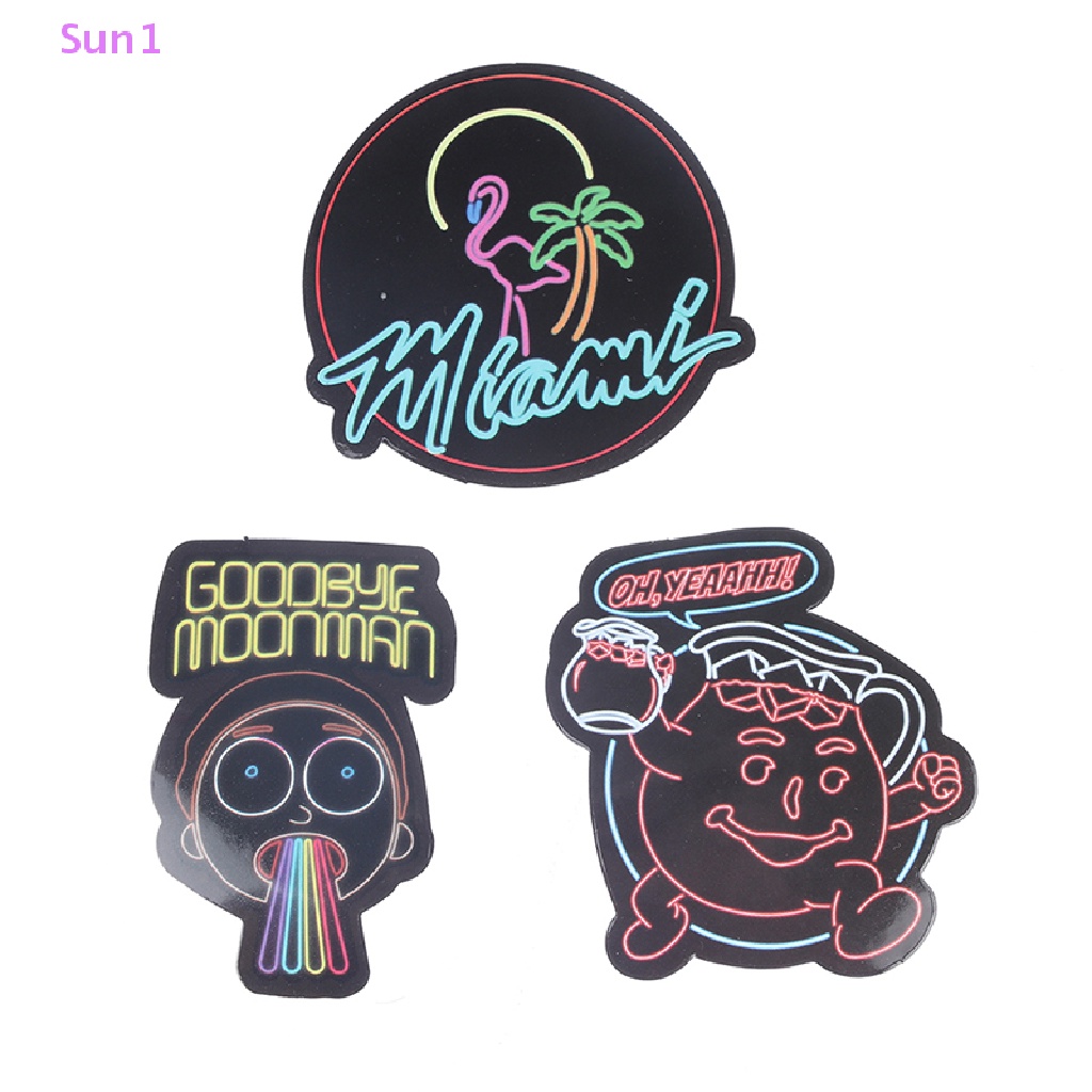 Sun1 > 50 Miếng Dán Hoạt Hình Graffiti Trang Trí Vali Xe Hơi Xe Máy DIY