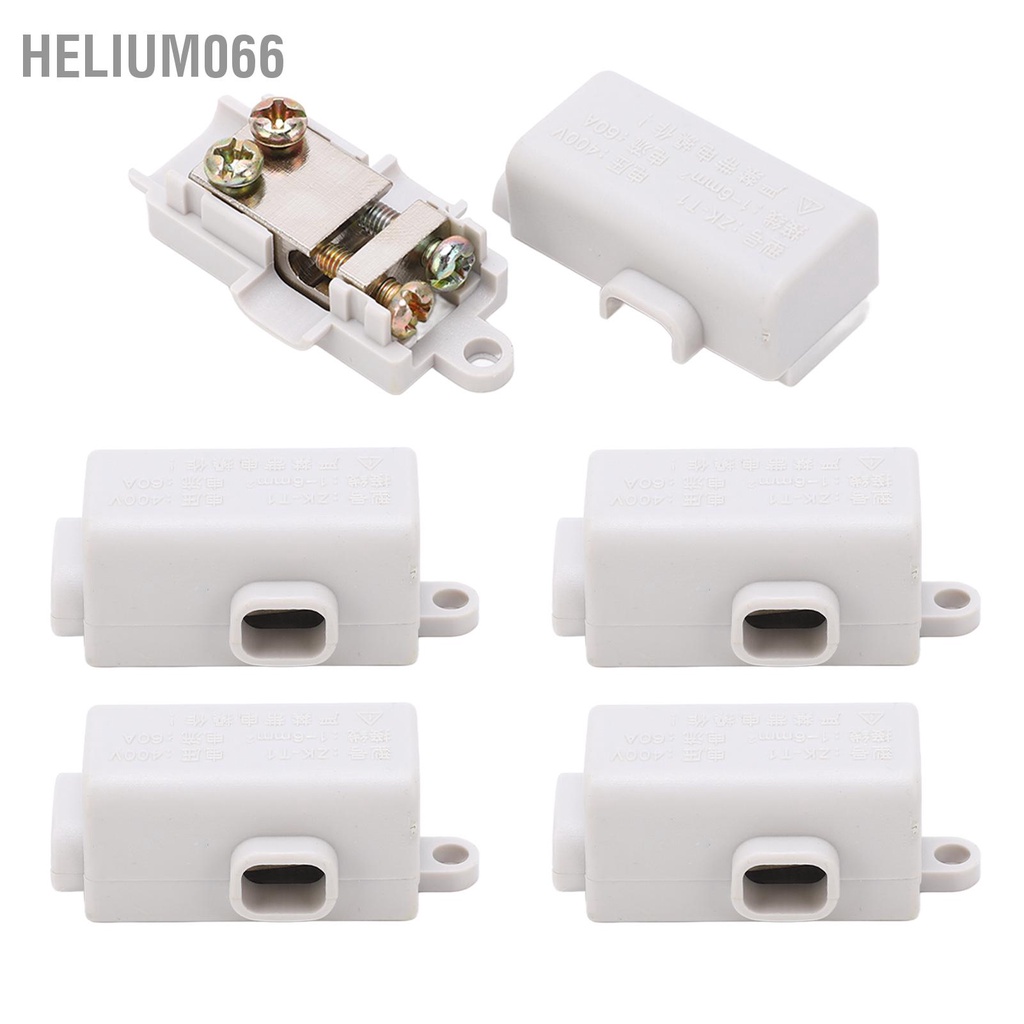 Helium066 5 Chiếc ZK T1 T Loại Bộ Chia Khối Dây Nhà Ga Nội Tuyến Ngã Ba Hộp Kết Nối Cao Cấp Đầu 400V 60A