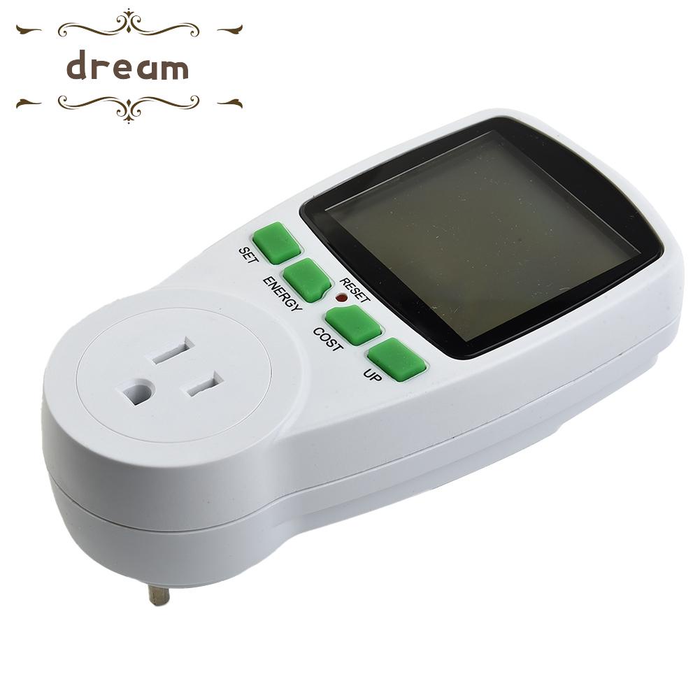【DREAMLIFE】1 * Energy Consumption Energy Costs Measuring Device Electricity Meter UK Socket