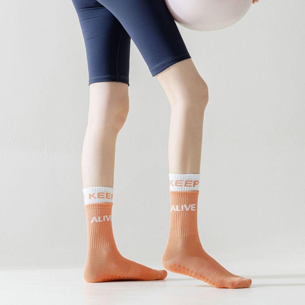 MXGOODS Vớ Thể Thao Bằng Silicon Chống Trượt Thoáng Khí Họa Tiết Kẻ Sọc Thời Trang Cho Nữ