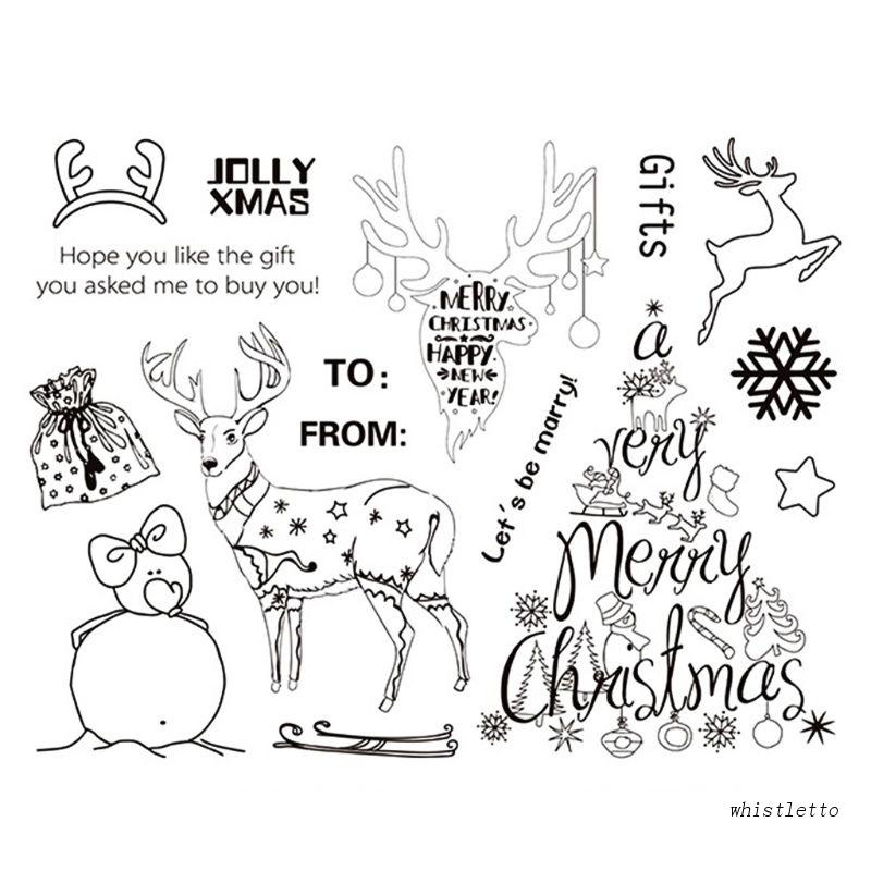 Con Dấu Trang Trí Sổ Tay Chủ Đề Giáng Sinh DIY