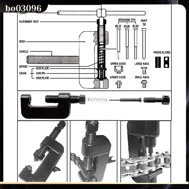 Bộ 13 Dụng Cụ Cắt Sên Xe Máy Kèm Hộp Đựng