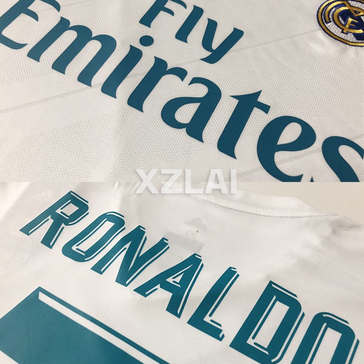 Bộ Đồ Đồng Phục Bóng Đá 2017-18 17-18 7 Ronaldo Phong Cách Retro