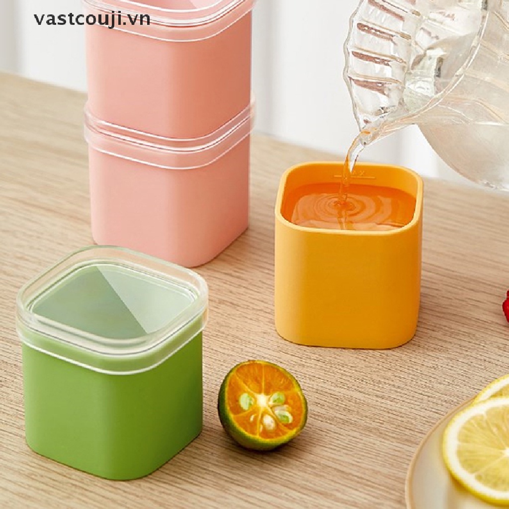 Khuôn Làm Đá Hình Vuông Bằng Silicon Có Nắp Tháo Rời Được Dành Cho Cocktail / Bar DIY